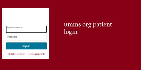 View your current vitals, immunizations, lab results, and other important health information. . Umms patient portal
